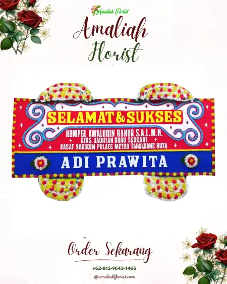 Papan Bunga Ucapan Selamat Segawe